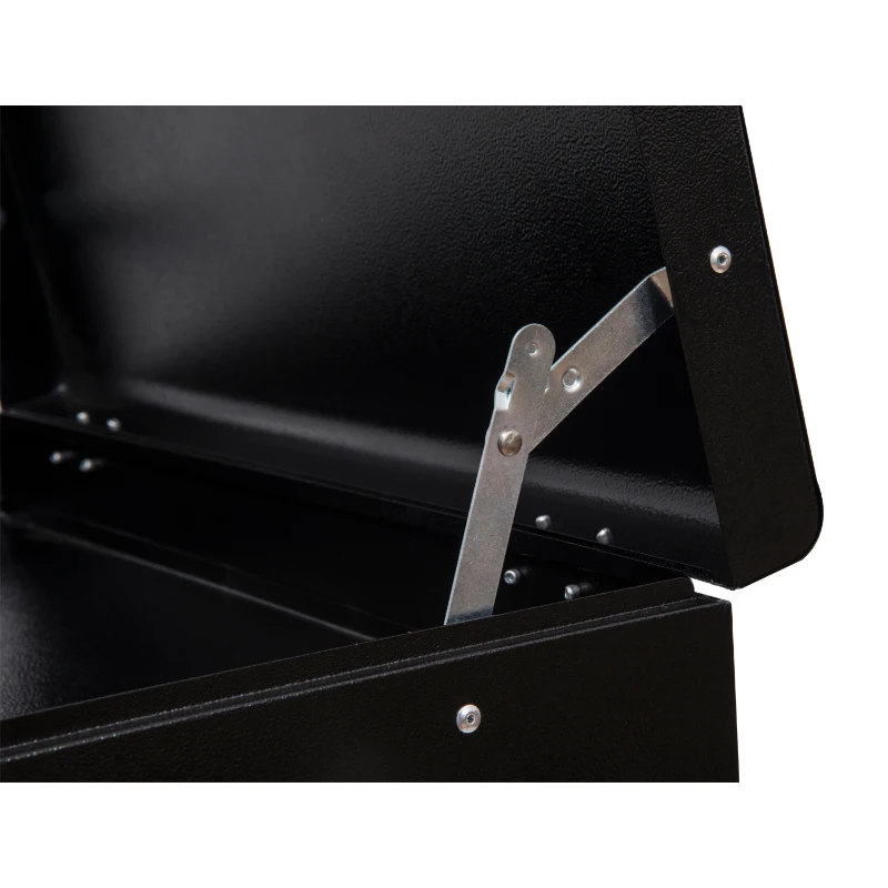 HomCom Rolling Garage Tool Chest Cabinet with 16 Drawers - Black and Orange