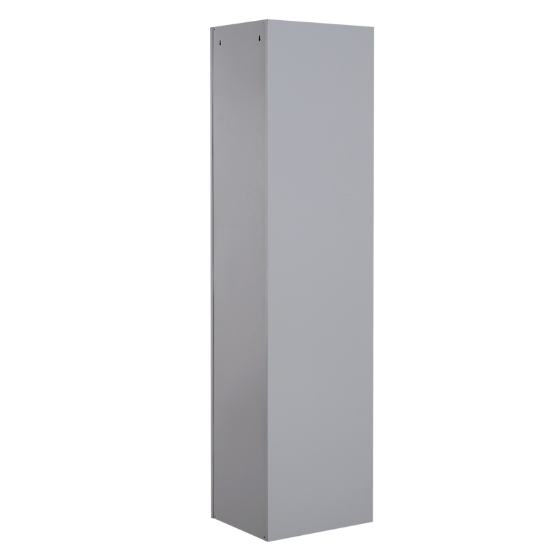 Vinsetto 71" 2 Tier Freestanding Steel Metal Lockable Employee Wall Locker Storage Cabinet - Grey