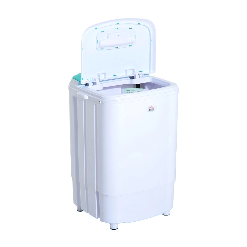 HomCom Top Load Portable Electric Washing Machine - Spin Wash and Dry (Green)