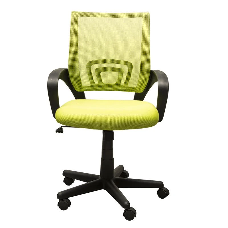 HomCom Adjustable Mesh Mid Back Computer Desk Office Task Chair - Lime Green