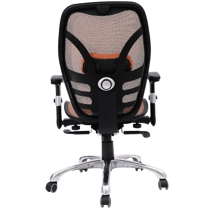 HomCom Mesh Ergonomic Home Office Desktop Computer Chair - Orange