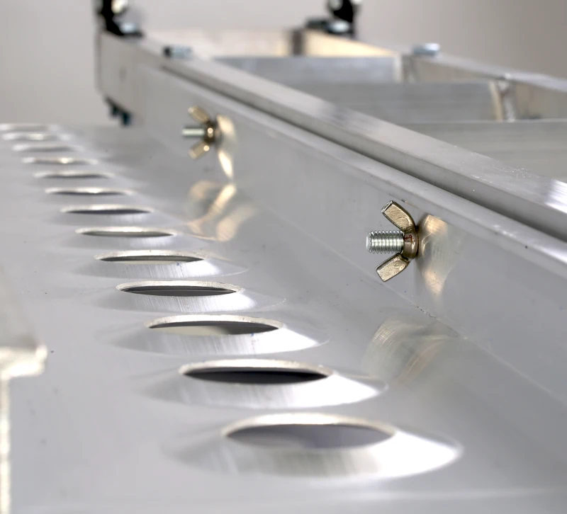 Heavy Duty Aluminium Motorcycle Dirt Bike Scooter Carrier Hitch Rack Hauler Trailer with Loading Ramp Double-hung Arm - IKURAM