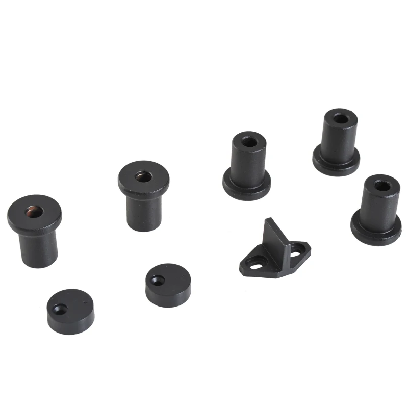 HomCom 6.6' Carbon Steel Industrial Wheel Sliding Interior Barn Door Hardware Kit - Frost Black