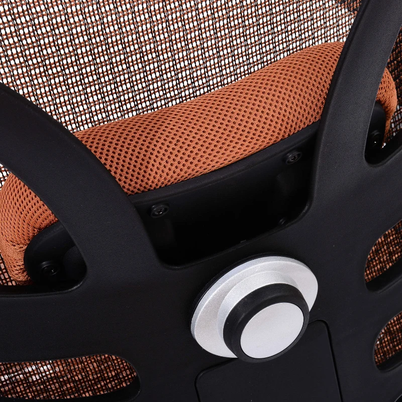 HomCom Mesh Ergonomic Home Office Desktop Computer Chair - Orange