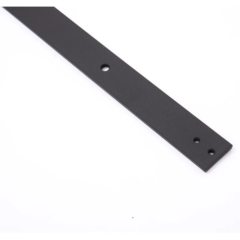 HomCom Rustic 6' Interior Sliding Barn Door Kit Hardware Set - Black Craftsman Horseshoe