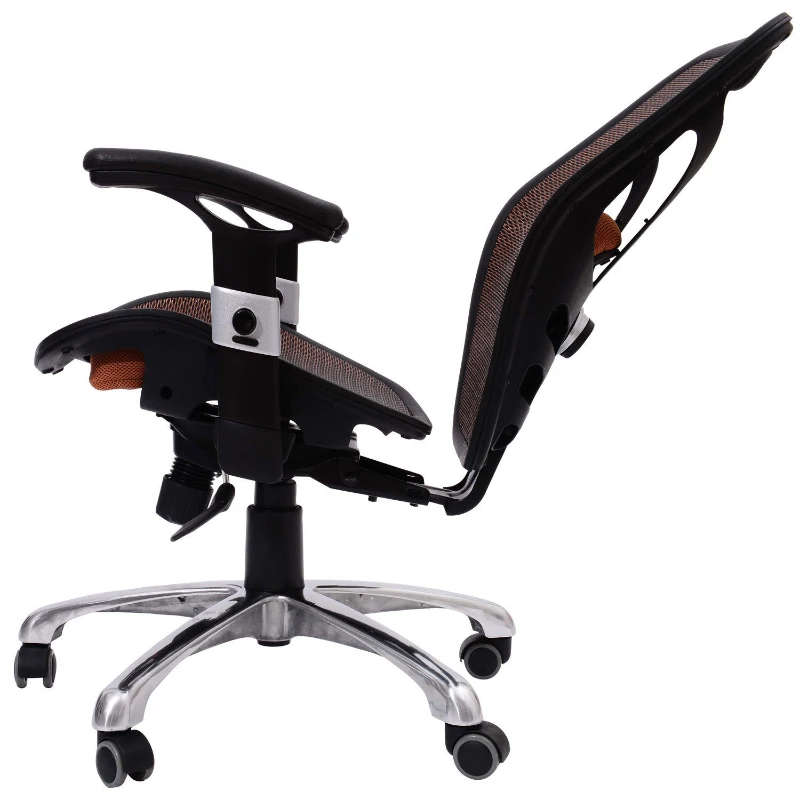 HomCom Mesh Ergonomic Home Office Desktop Computer Chair - Orange