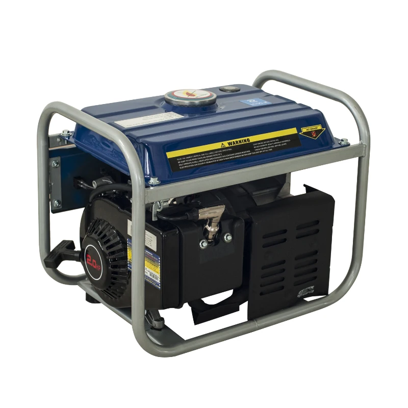 HomCom 2HP 750 Watt 2-Stroke Gas Powered Portable Generator - Blue
