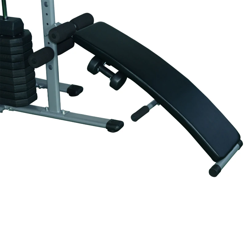 Soozier Versatile Steel Full Body Home Gym Exercise Equipment Machine with 100lb Weight Stack