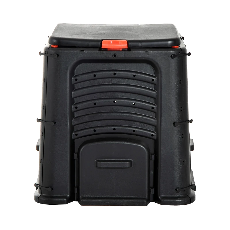 Outsunny 400L Organic Waste Compost Bin - Black