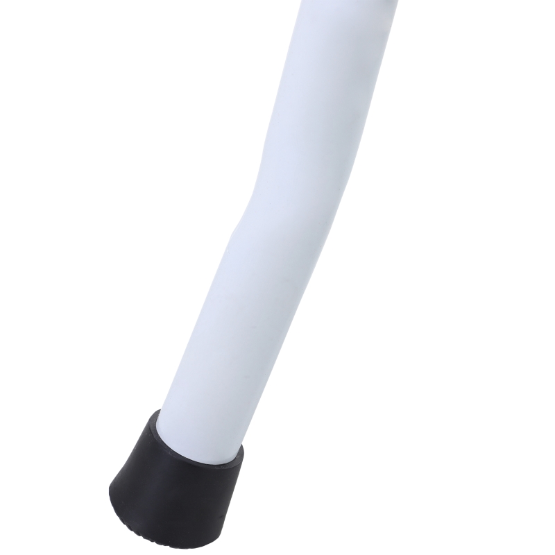 HOMCOM Folding 3 Step Stool Ladder with Safety Rails and Tool Bag Holder