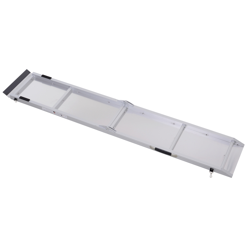 Open Box PawHut 96” Portable Bi-Fold Folding Pet Ramp for Large Dogs Car Truck SUV