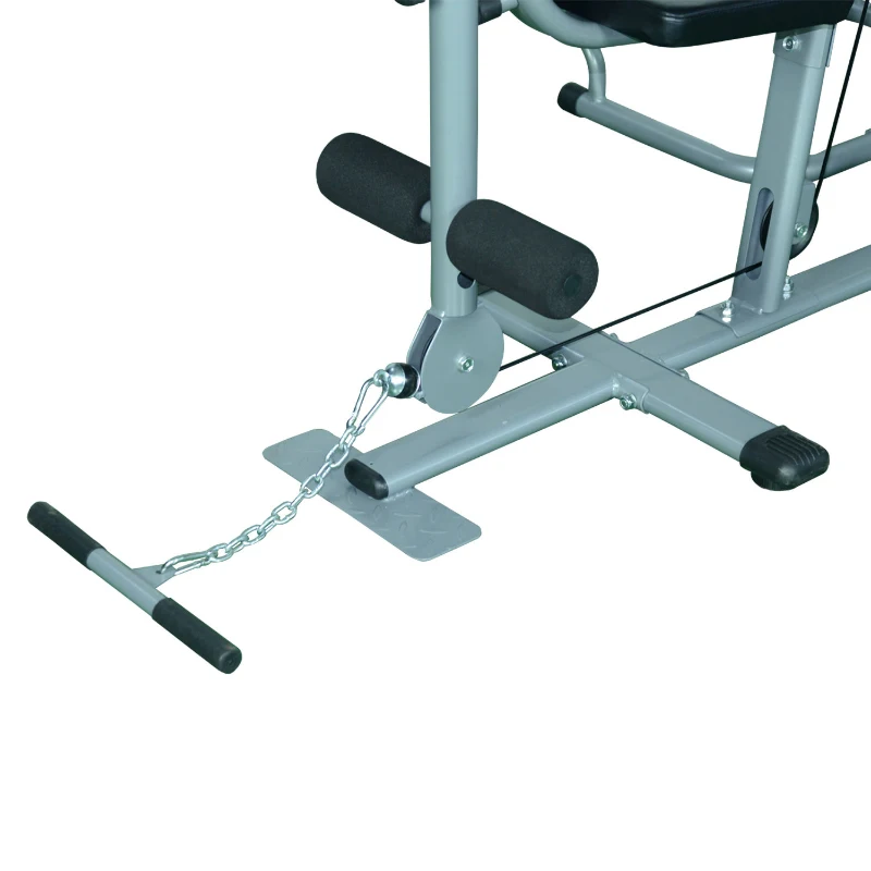 Soozier Versatile Steel Full Body Home Gym Exercise Equipment Machine with 100lb Weight Stack