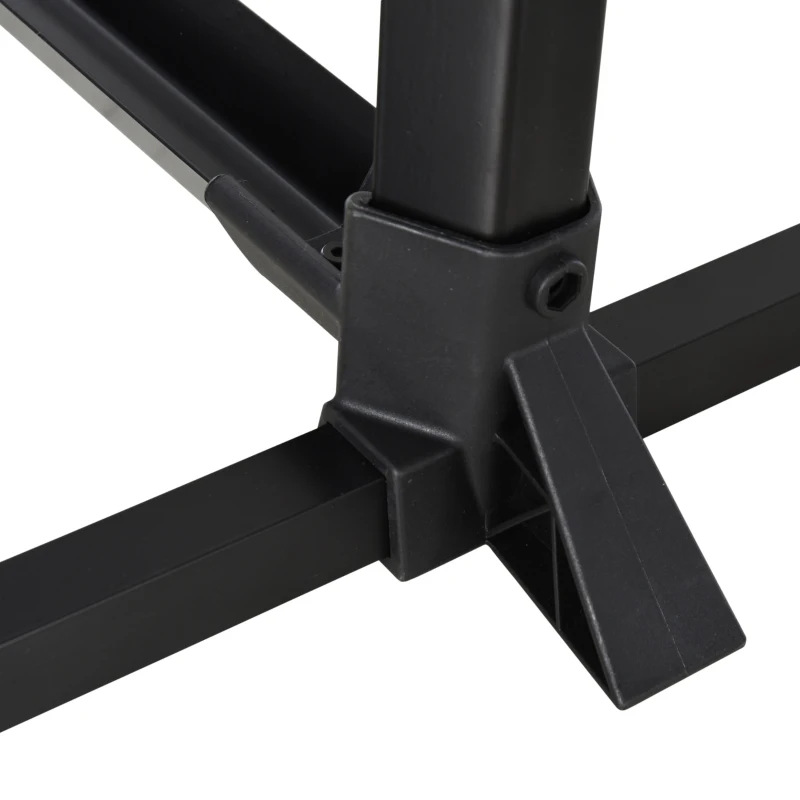 Soozier Adjustable Bike Storage Rack Stand Vertical Dual-Use Metal Frame - Black