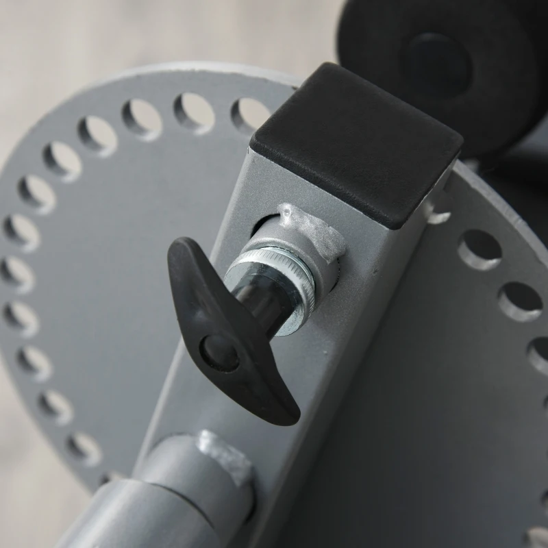 Soozier Adjustable Leg Extension and Curl Training Machine Home Gym Fitness - Black/Grey