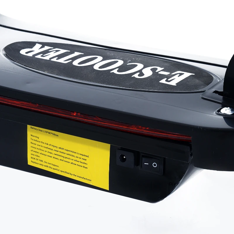 Aosom Black High-Powered 120W Motorized Kids Folding Electric Scooter with LED Lights