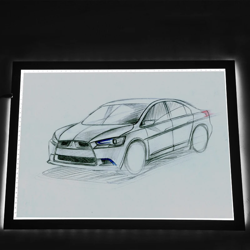 HomCom 19" LED Artist Stencil Board Tracing Table Light Box Pad