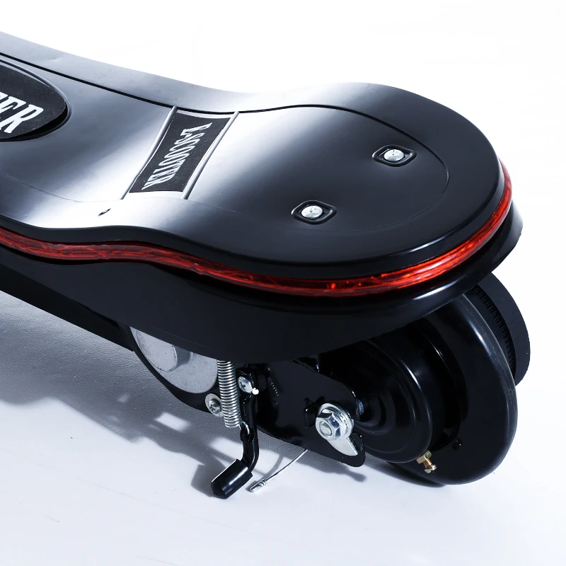 Aosom Black High-Powered 120W Motorized Kids Folding Electric Scooter with LED Lights