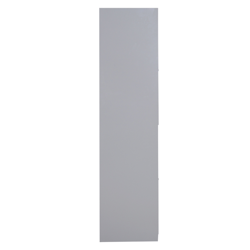 Vinsetto 71" 2 Tier Freestanding Steel Metal Lockable Employee Wall Locker Storage Cabinet - Grey