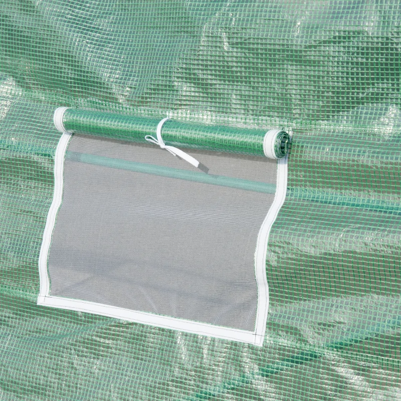 Outsunny 20’ x 10’ x 7’ Plastic Portable Outdoor Patio Walk-In Greenhouse Kit