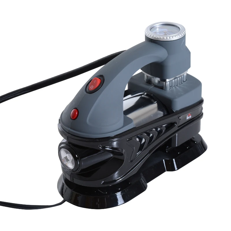 HomCom 12V 100PSI 140W Mini Portable Air Inflator - Black
