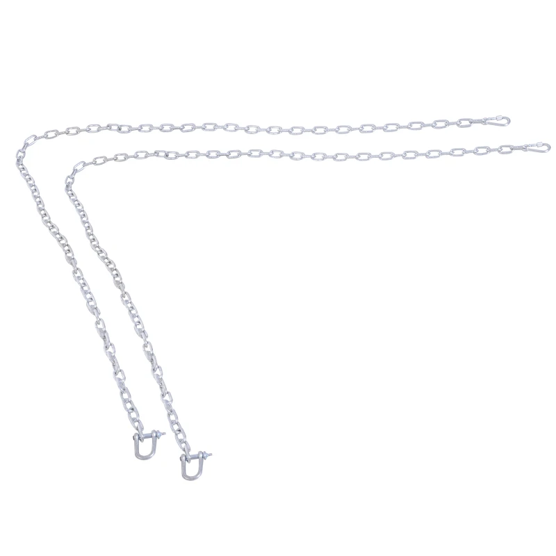 Outsunny 2-Person Outdoor Weather Resistant Garden Hanging Bench with Cushion - Dark Brown