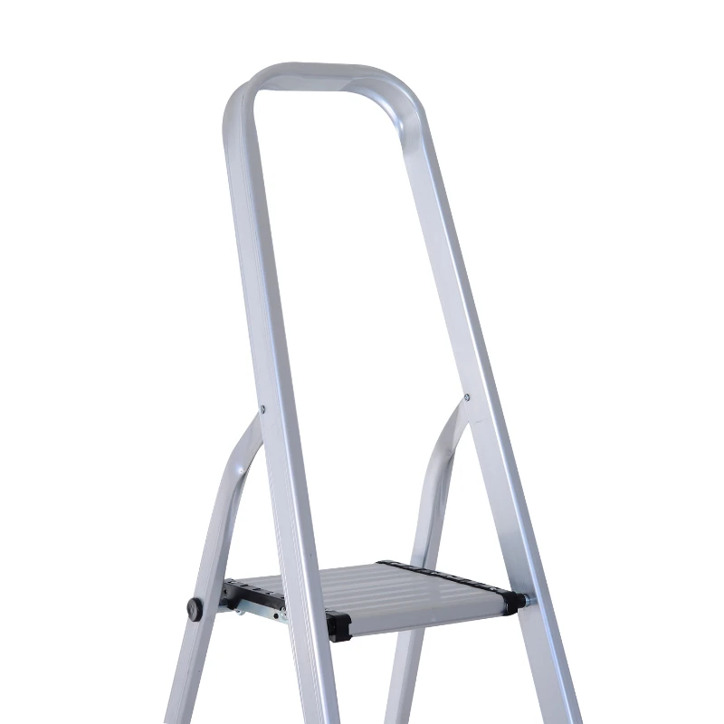 HomCom 5-Step Folding Aluminum Step Stool Ladder