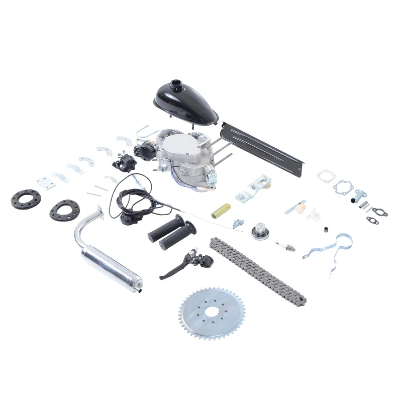 Aosom 60cc 2 Stroke Gas Engine Motor Kit for 26" or 28" Bicycle - Silver
