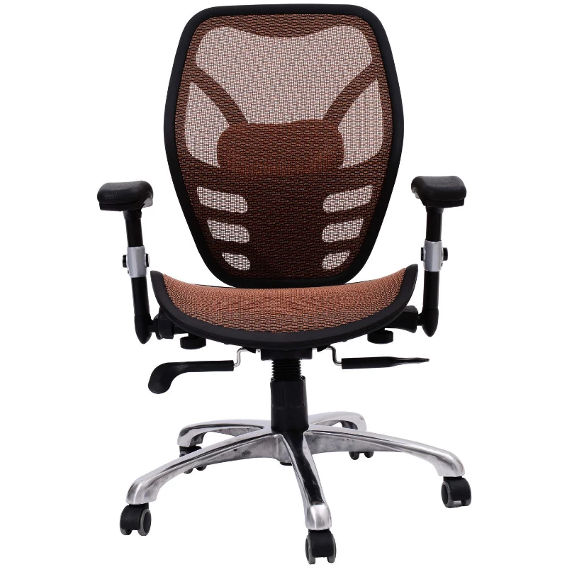 HomCom Mesh Ergonomic Home Office Desktop Computer Chair - Orange