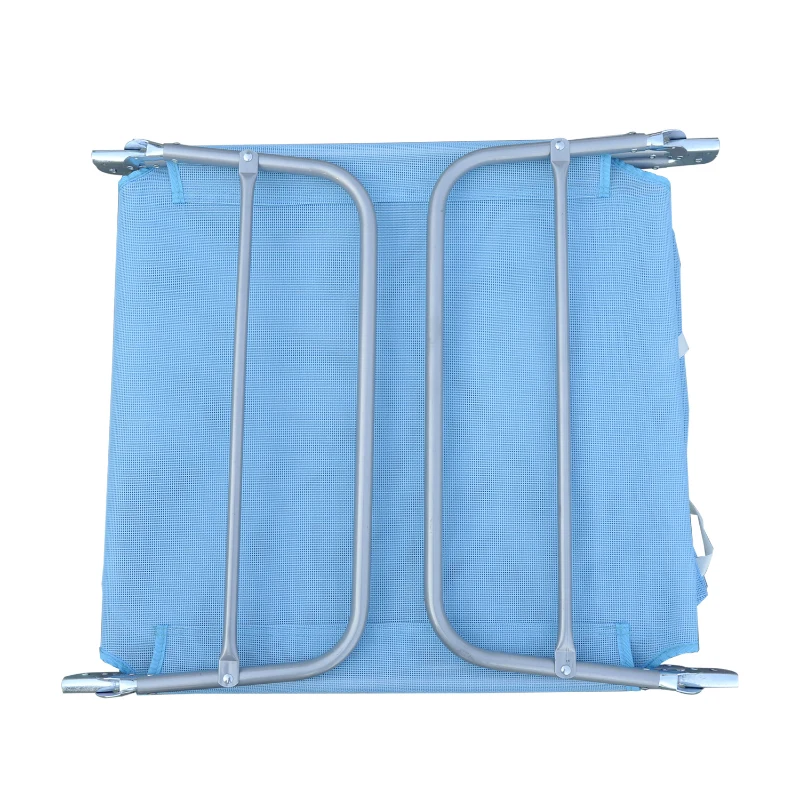 Outsunny Lightweight Outdoor Patio Folding Chaise Lounge Chair - Blue