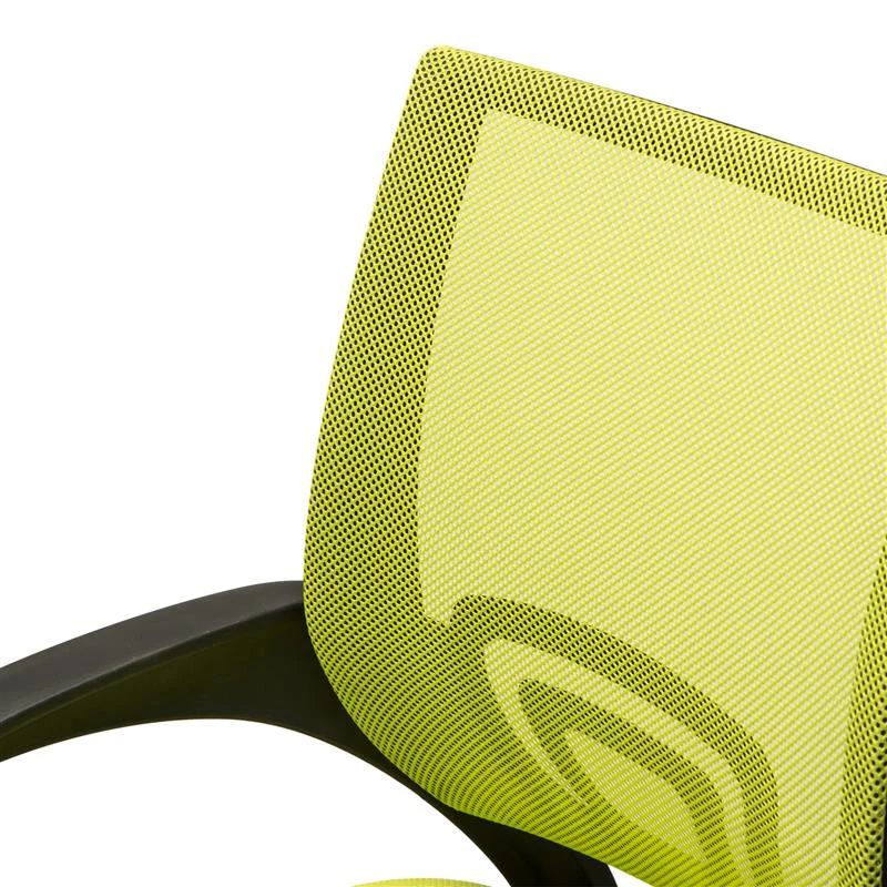 HomCom Adjustable Mesh Mid Back Computer Desk Office Task Chair - Lime Green