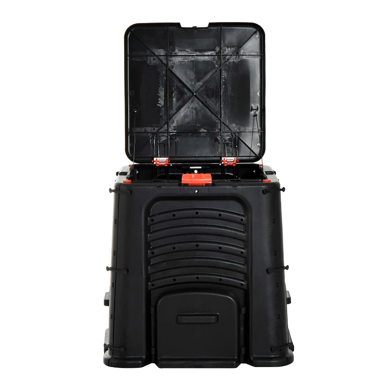 Outsunny 400L Organic Waste Compost Bin - Black