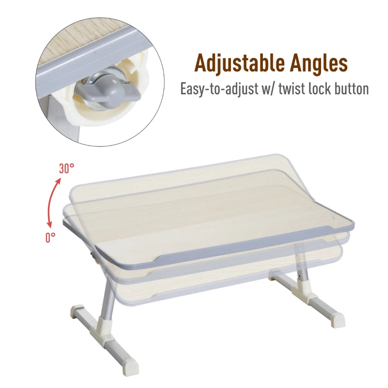 HOMCOM Height Adjustable Laptop Table Stand