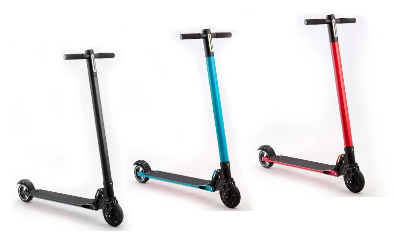 24V Lithium Lon Electric Scooter Portable Folding Kick Scooter Black