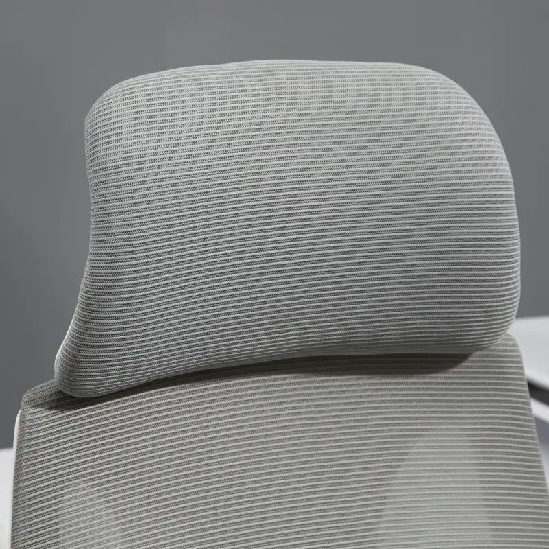 Vinsetto Ergonomic Home Office Mesh Desk Chairs, Computer Task Chair with Massage Lumbar Cushion, Adjustable Seat & Headrest,  Rocking Function, Grey
