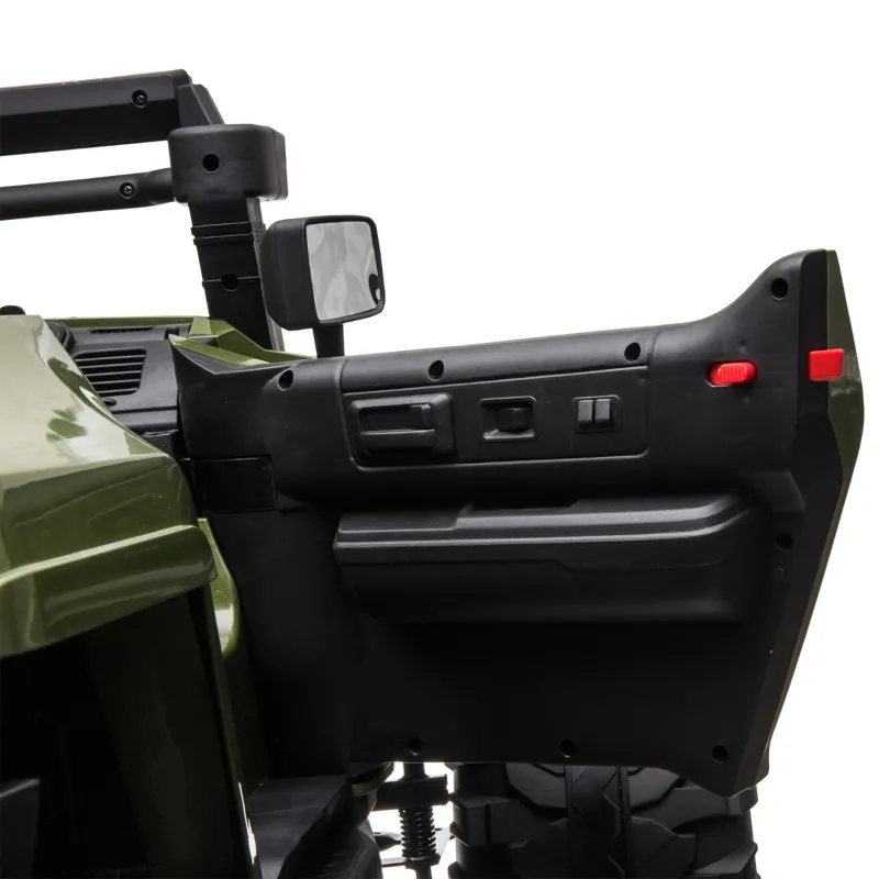 Aosom Kids Ride On Car Off Road Toy Truck SUV, 12V Electric Battery Powered with Remote Control, MP3 function, Adjustable Speed, and Four Wheel Spring Suspension, Green