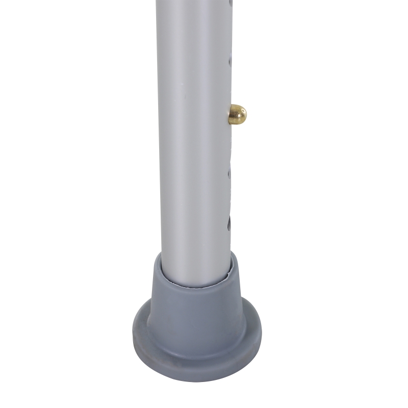 HOMCOM Adjustable Aluminum Bath Stool Spa Shower Chair Non-Slip w/ Shower Hole