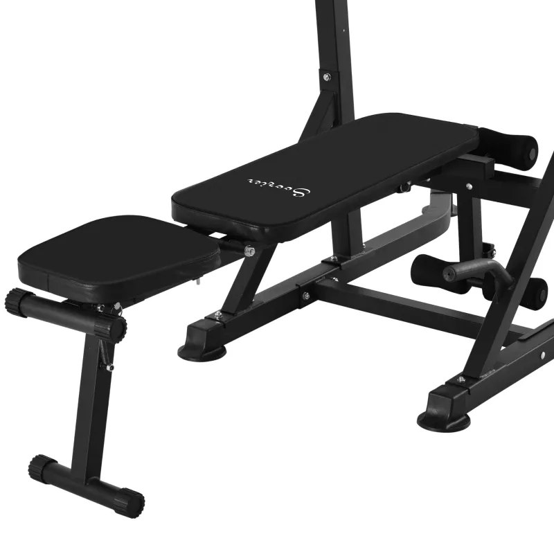 Soozier Pullup Assisted Machine Exercise Weight Power Tower with Multiple Adjustable Positions for Strengthening Many Muscles