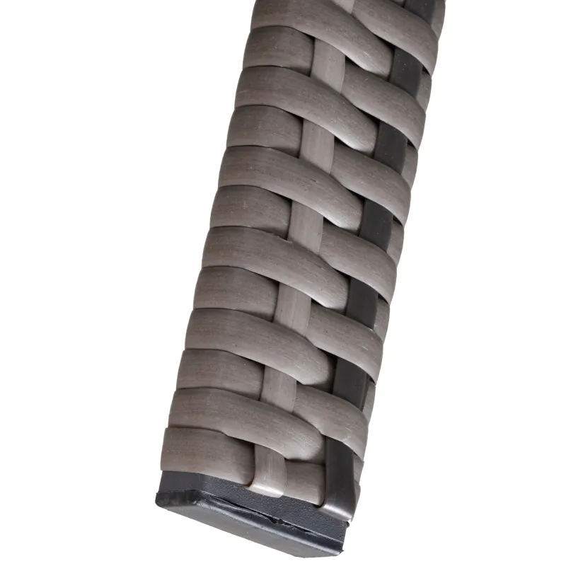 Outsunny 5-Piece PE Wicker Patio Furniture Set, Conversation Set with Outdoor Ottomans, Table & Chairs, Small Balcony Furniture for Apartments, Steel, Gray