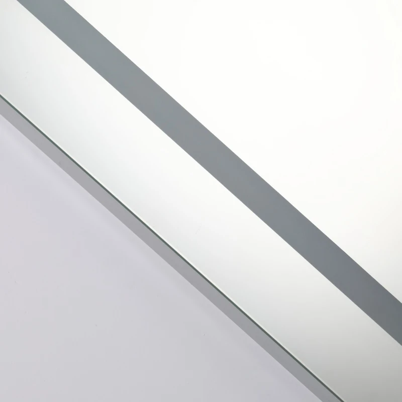 kleankin 32"x 24'' LED Bathroom Vanity Mirrors Wall Mounted Anti-Fog Function and Dimmable Touch Switch, Makeup Mirror with Lights