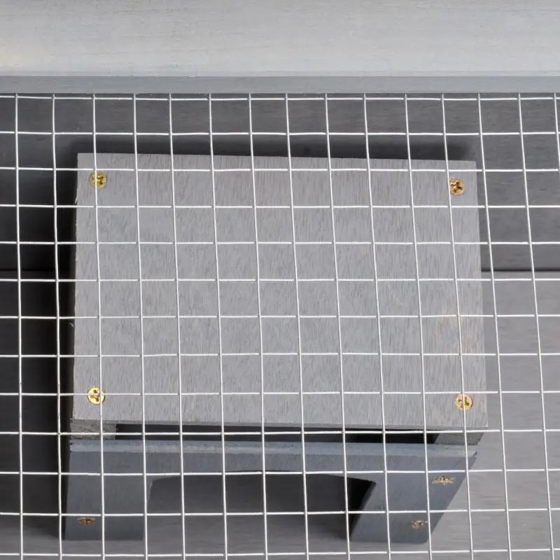 PawHut 2 Tiers Wooden Hamster Cage Mice and Rat House Small Animal Habitat with Double Room and Pull-out Tray