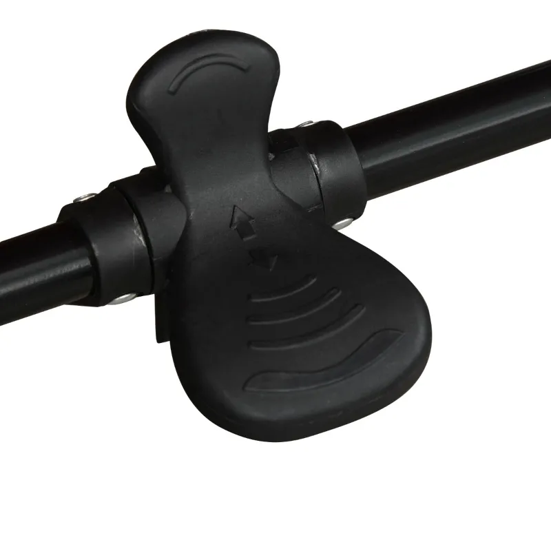 PawHut Pet Stroller Foldable Dog Cat Carriage with Adjustable Handlebar Rear Door EVA Wheel Brake Storage Bag Mesh Window Safety Leash Grey