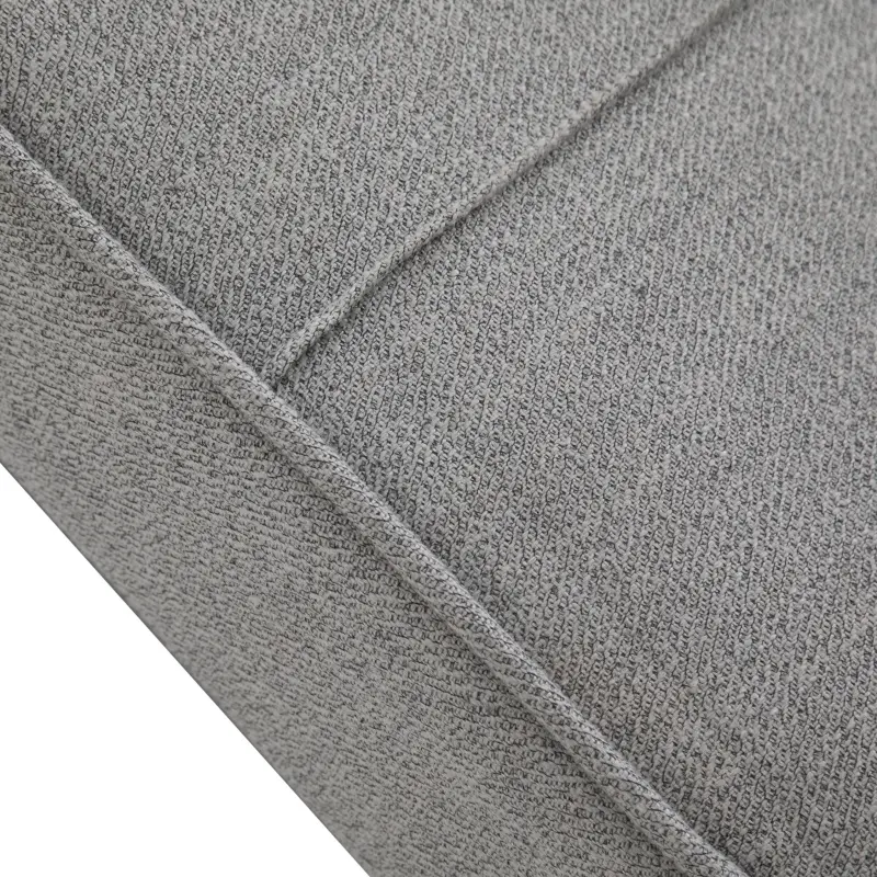 HOMCOM 4-In-1 Design Convertible Sofa Tea Table Lounge Chair Single Bed with 5-Level Adjustable Backrest, Footstool and Metal Frame for Living Room Bedroom, Grey