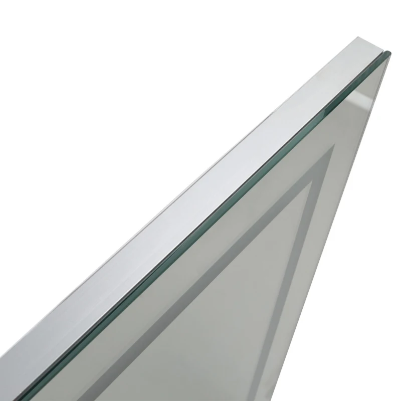 kleankin 32"x 24'' LED Bathroom Vanity Mirrors Wall Mounted Anti-Fog Function and Dimmable Touch Switch, Makeup Mirror with Lights