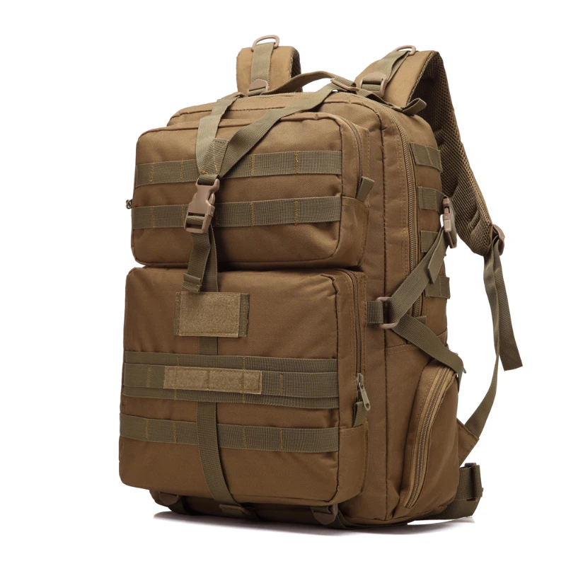 3P 45L Outdoor Marching Knapsack Tactical Backpack Khaki