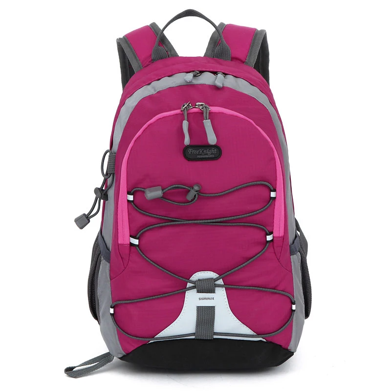 Waterproof Nylon Mini Sports Backpack for Kids Rose Red