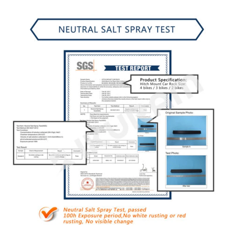 IKURAM Folding 4 Bicycle Bike Car Carrier Rear Rack 2" Tow Bar Hitch Mount