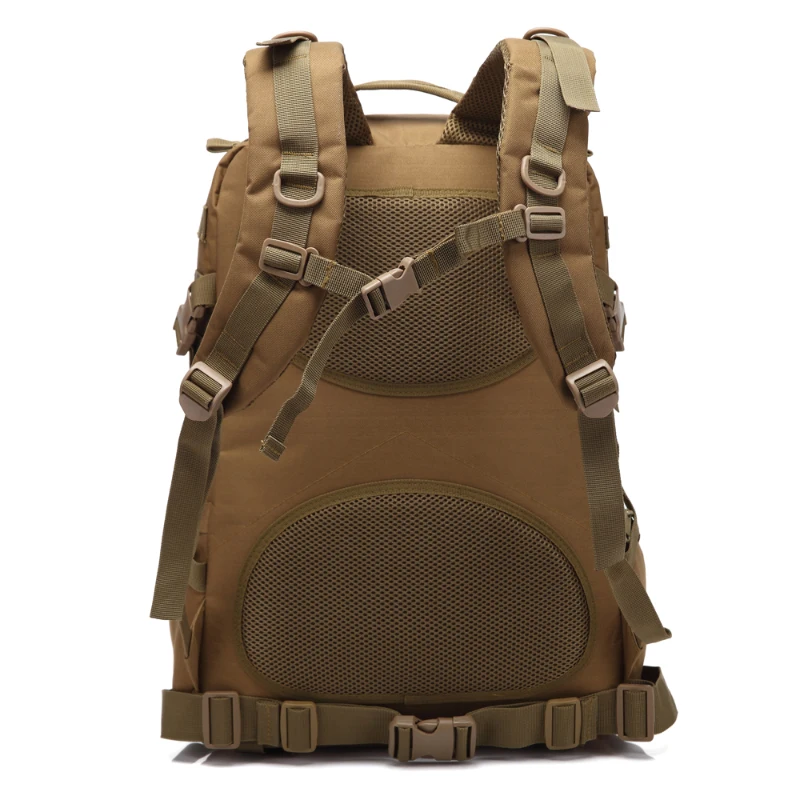 3P 45L Outdoor Marching Knapsack Tactical Backpack Khaki