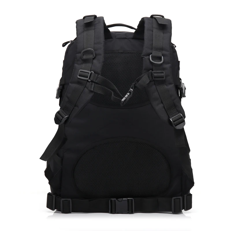3P 45L Outdoor Marching Knapsack Tactical Backpack Black