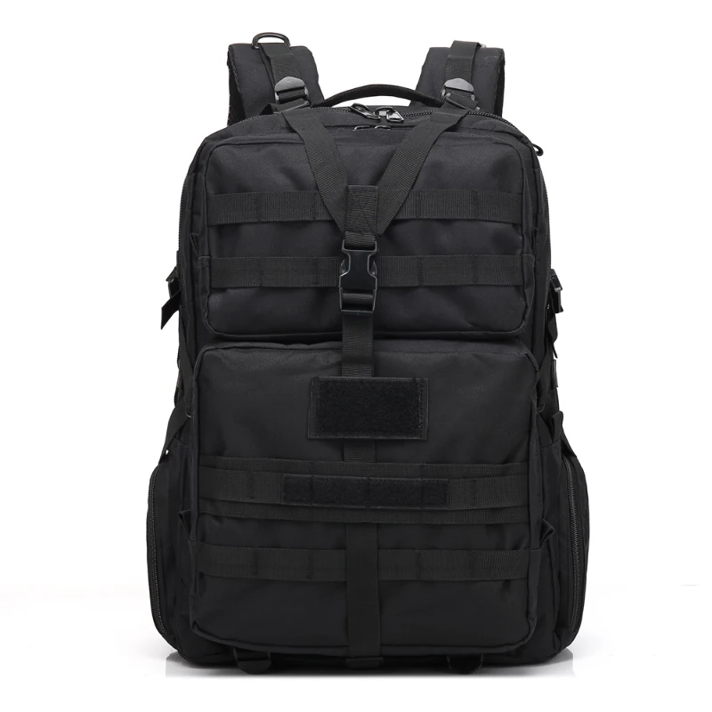 3P 45L Outdoor Marching Knapsack Tactical Backpack Black