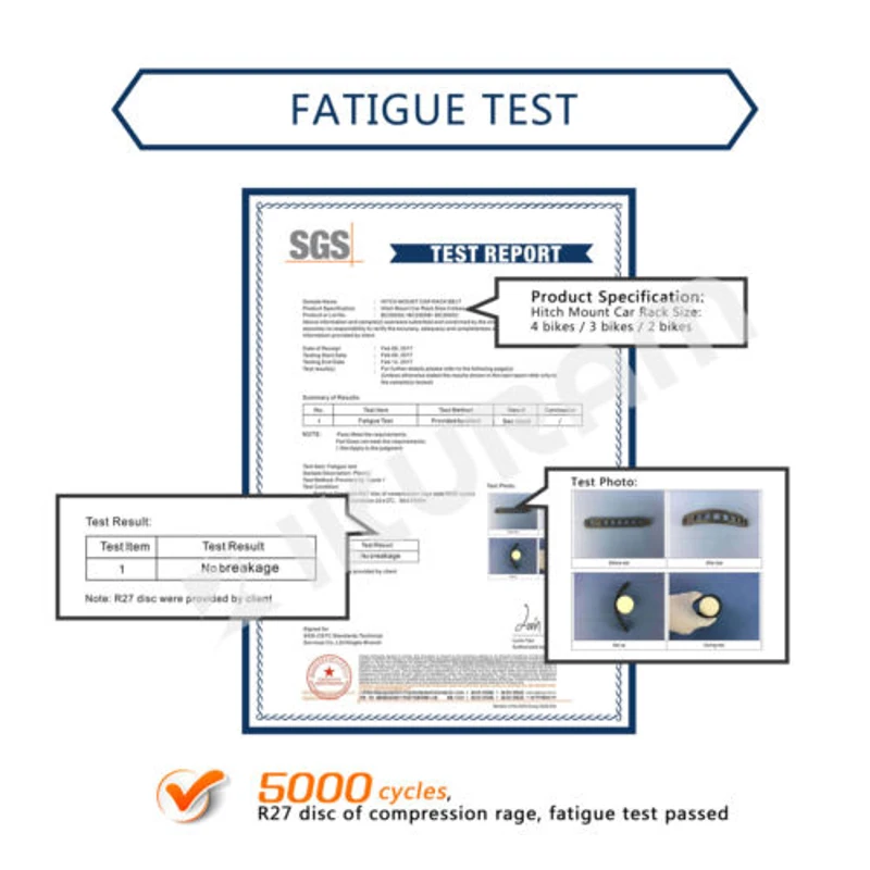 IKURAM Folding 4 Bicycle Bike Car Carrier Rear Rack 2" Tow Bar Hitch Mount